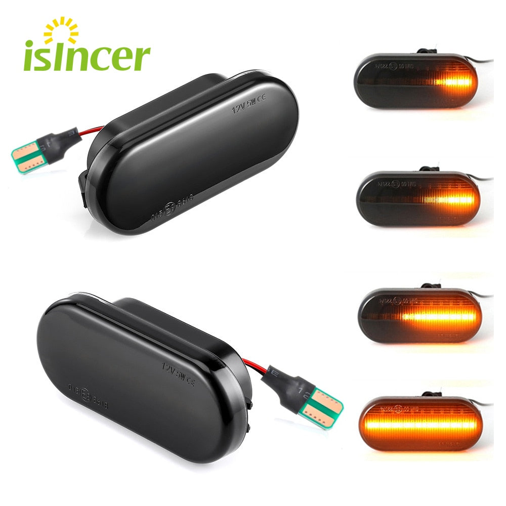 Luces de señal de giro de marcador lateral LED dinámicas para VW y Ford