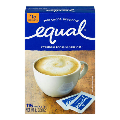 Equal Zero Calorie Original Sweetener Packets - 100 Count
