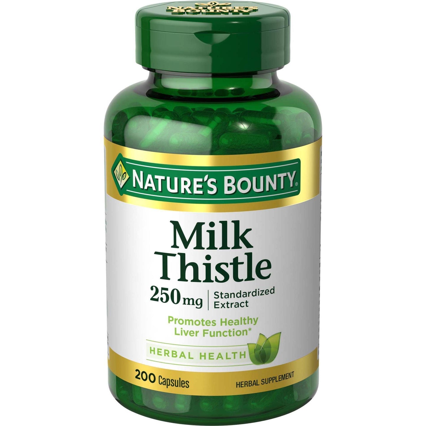 Cápsulas de Suplemento Dietético de Cardo Mariano de Nature's Bounty 250 Mg