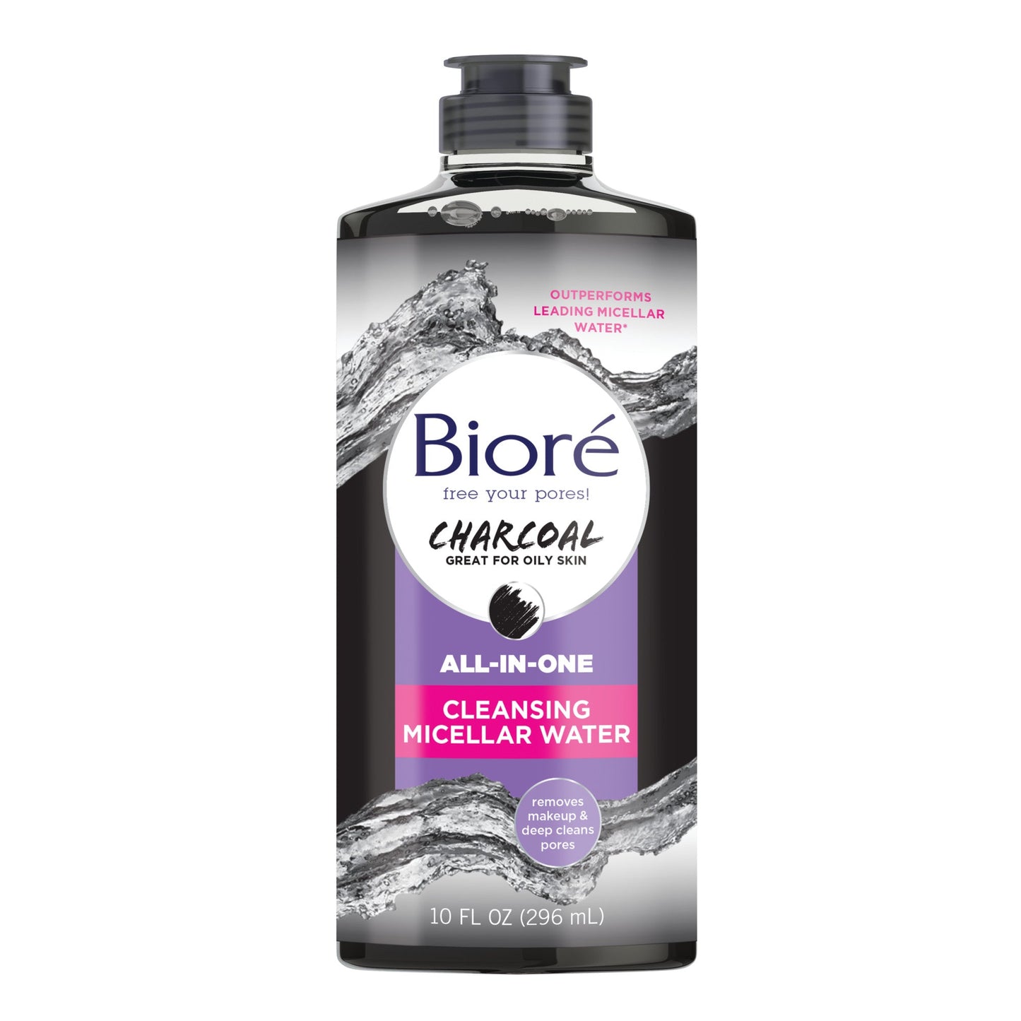 Bioré Charcoal All-In-One Cleansing Micellar Water 10 Oz