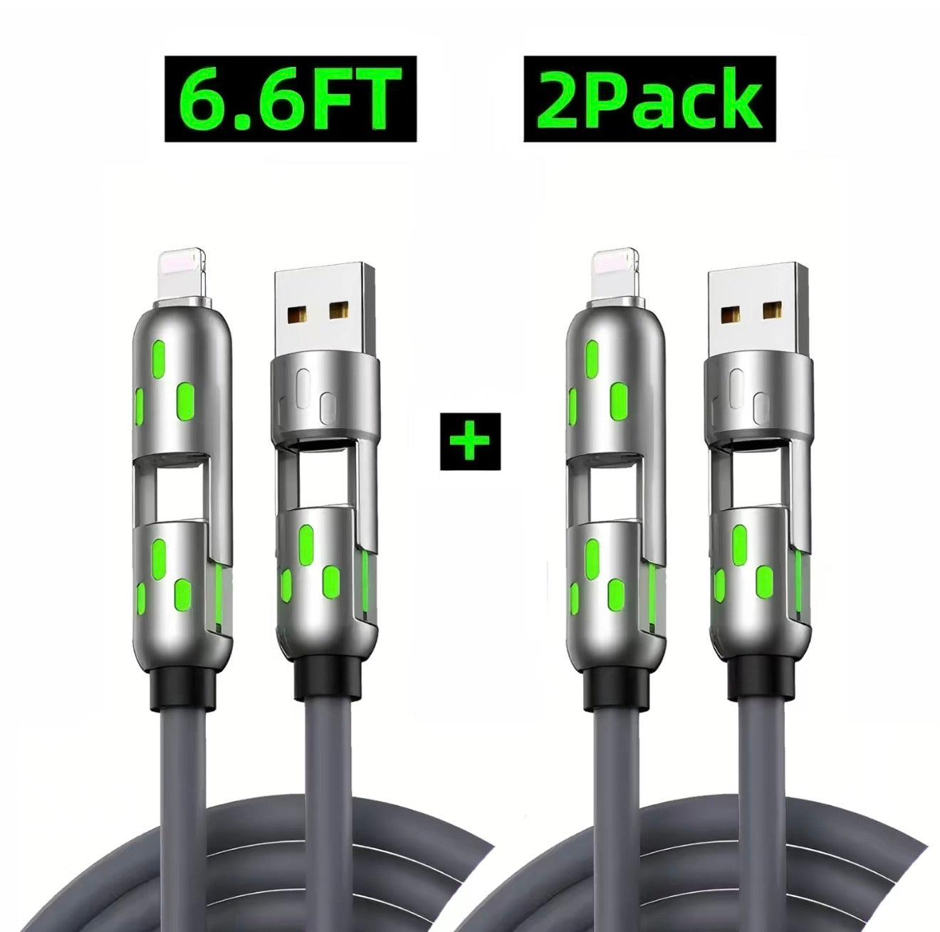 UniCharge 4-in-1 USB Cable - 6.6FT