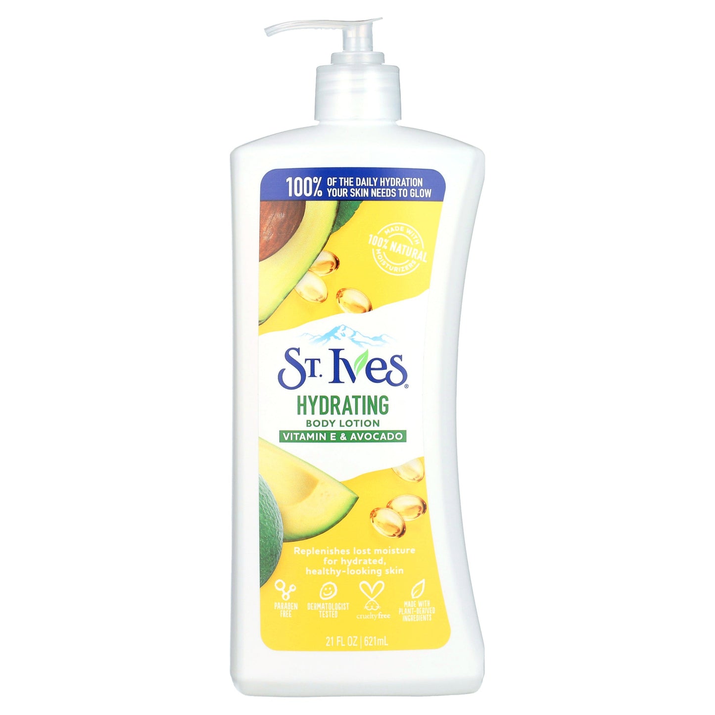 Lotion corporelle hydratante quotidienne St. Ives à la vitamine E et à l'avocat 21 oz