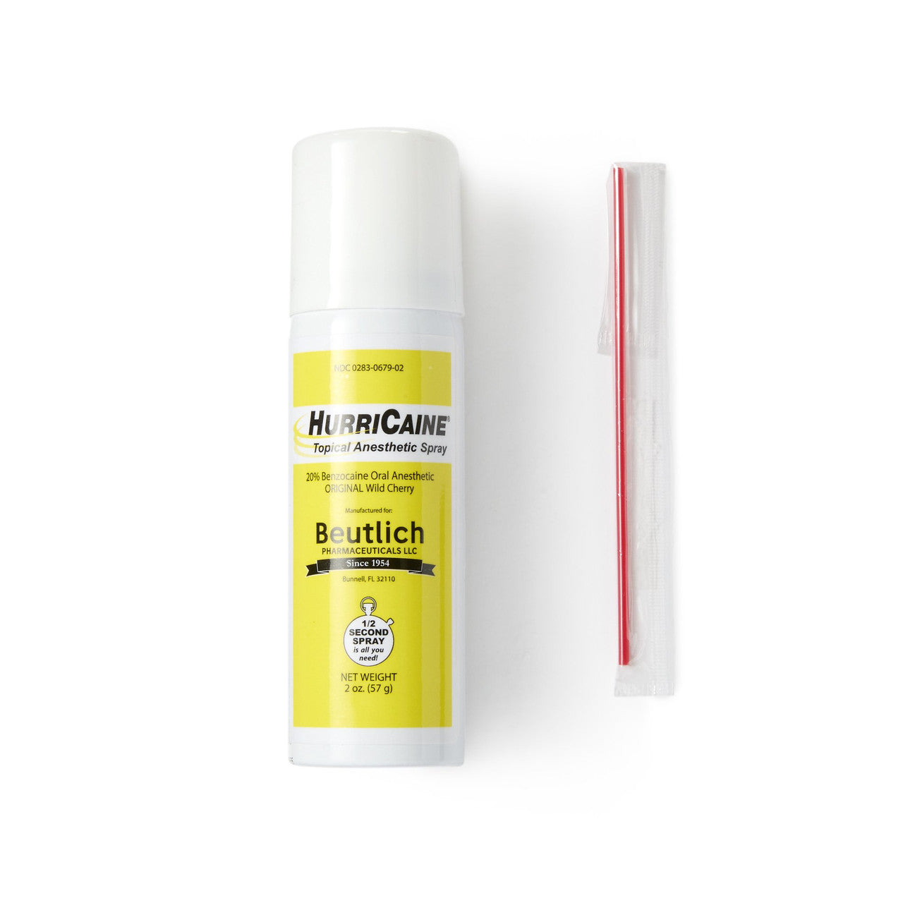 Spray anesthésique oral topique HurriCaine cerise sauvage - 2 oz