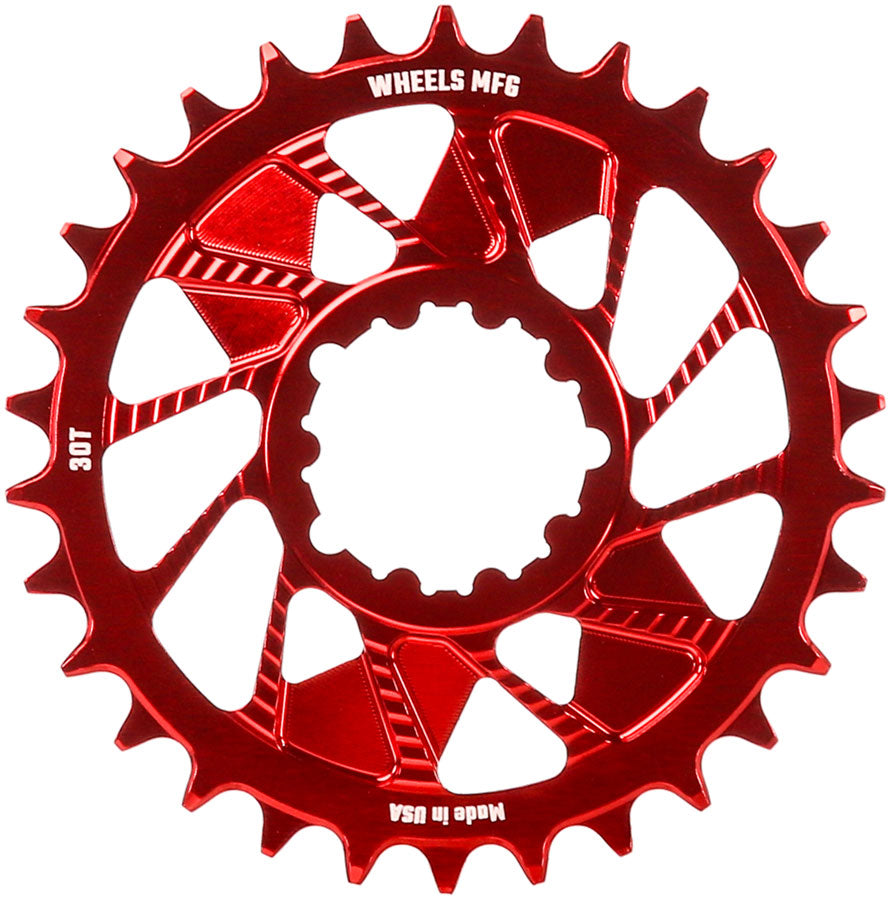 Wheels Manufacturing 30t SRAM Direct Mount Chainring - Rojo