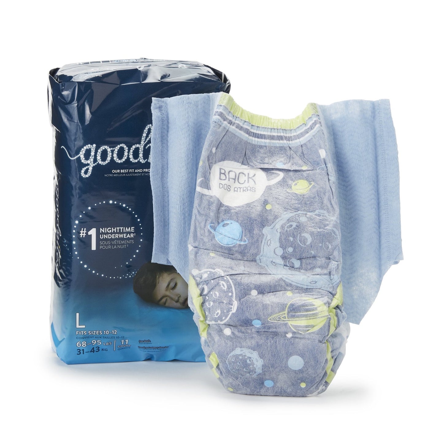 GoodNites Nighttime Underwear for Boys - Large Size