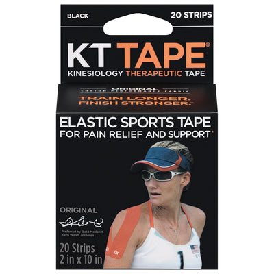 KT Tape Original Cotton Black Kinesiology Tape