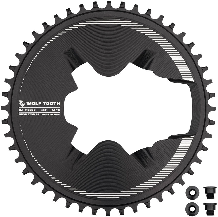 Wolf Tooth Aero Direct Mount 1x Chainring - 48t for Shimano Dura-Ace R9200