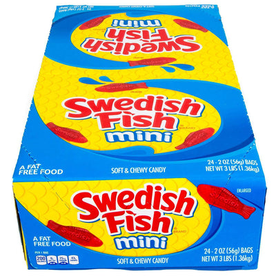 Swedish Fish Red Candy - 24 Pack of 2 Oz Bags