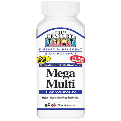 Mega Multi du 21ème siècle pour femmes - Comprimés multivitaminés premium