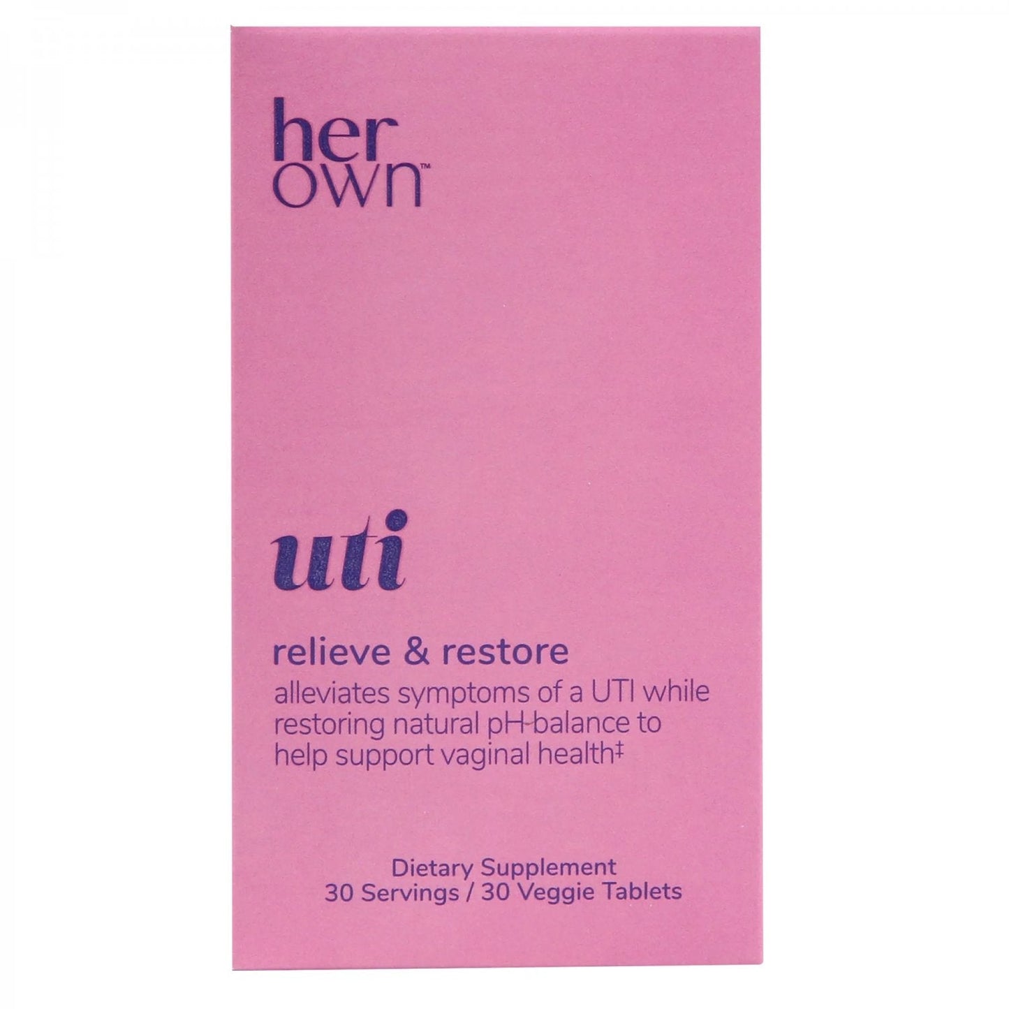 Her Own™ Capsules UTI – Formule Triple Action