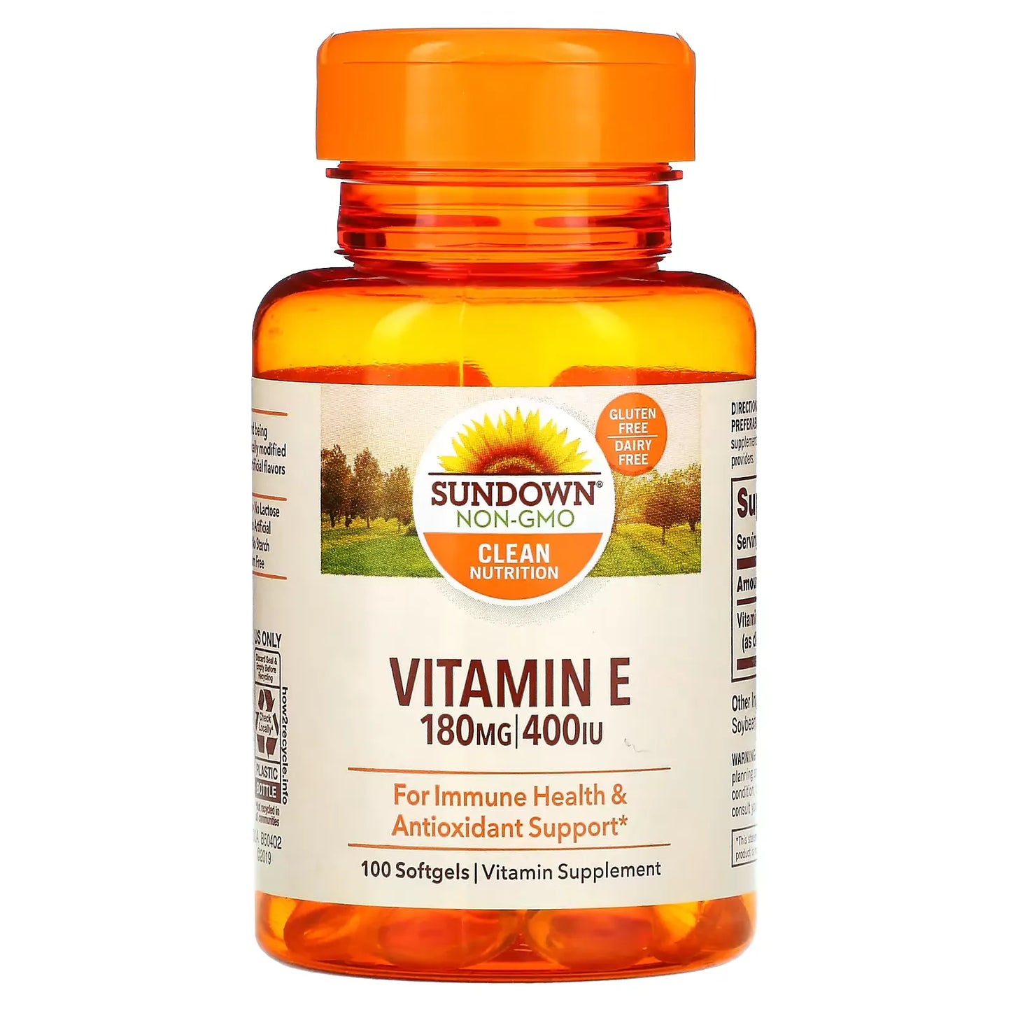 Sundown Naturals Vitamin E 180 Mg - 100 Softgels