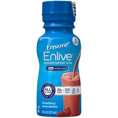 Abbott Nutrition Enlive Ensure Strawberry - 24 Pack