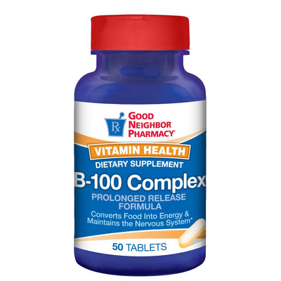 Complément de vitamine B-100 GNP du 21e siècle - 50 comprimés