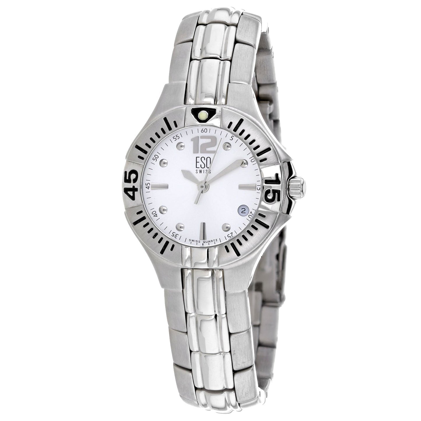 ESQ Women's Silver Stainless Steel Watch with White Dial