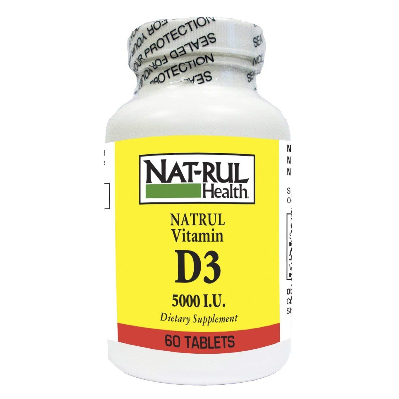 Tabletas de Vitamina D 5000 I.U de Natrul Health