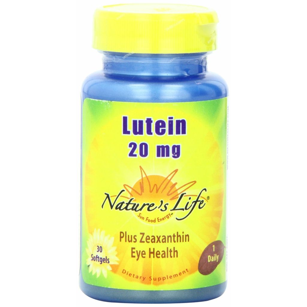 Gélules de Luthéine avec Zéaxanthine de Nature's Life - 20 Mg