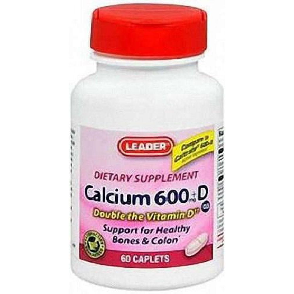 Leader™ Calcio 600 mg Plus Vitamina D3 – Soporte Óseo Premium