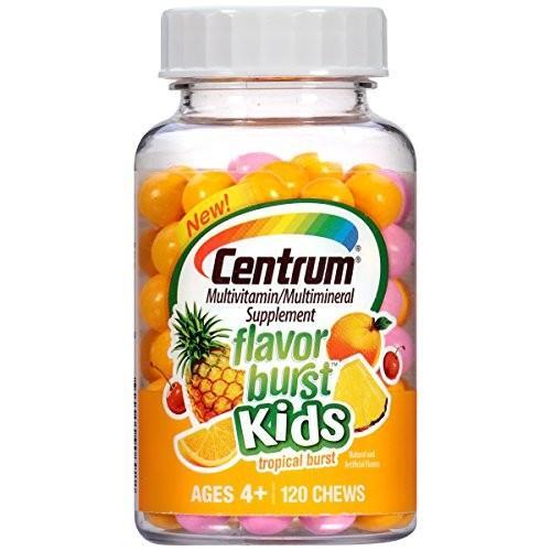 Centrum Flavor Burst Enfants Multivitamine à Mâcher Tropical