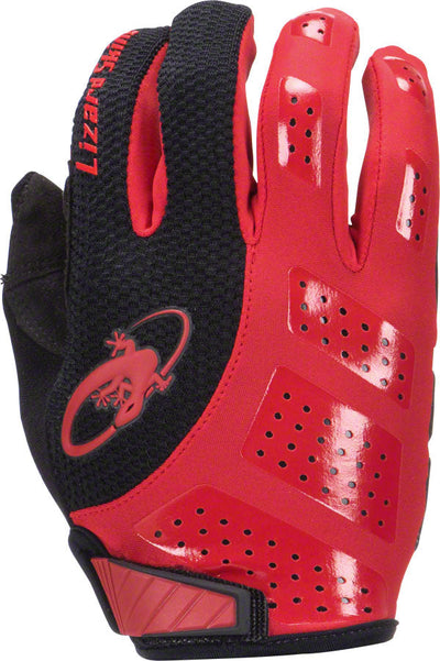 Guantes Lizard Skins Monitor SL Gel - Rojo/Negro de Dedos Completos Pequeño