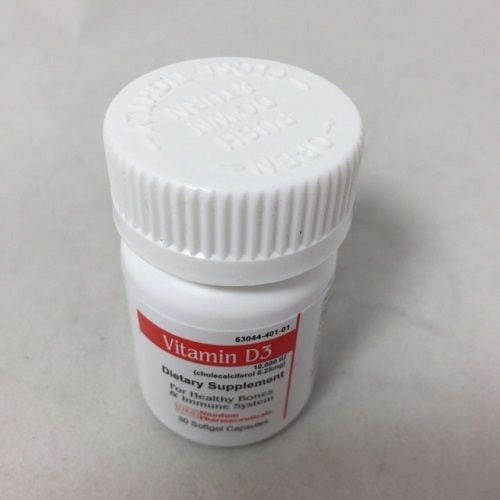 Nnodum Pharma Vitamina D3 10,000 UI Softgels - 30 Contenido