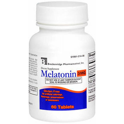 Comprimés de mélatonine 3 mg - 60 unités