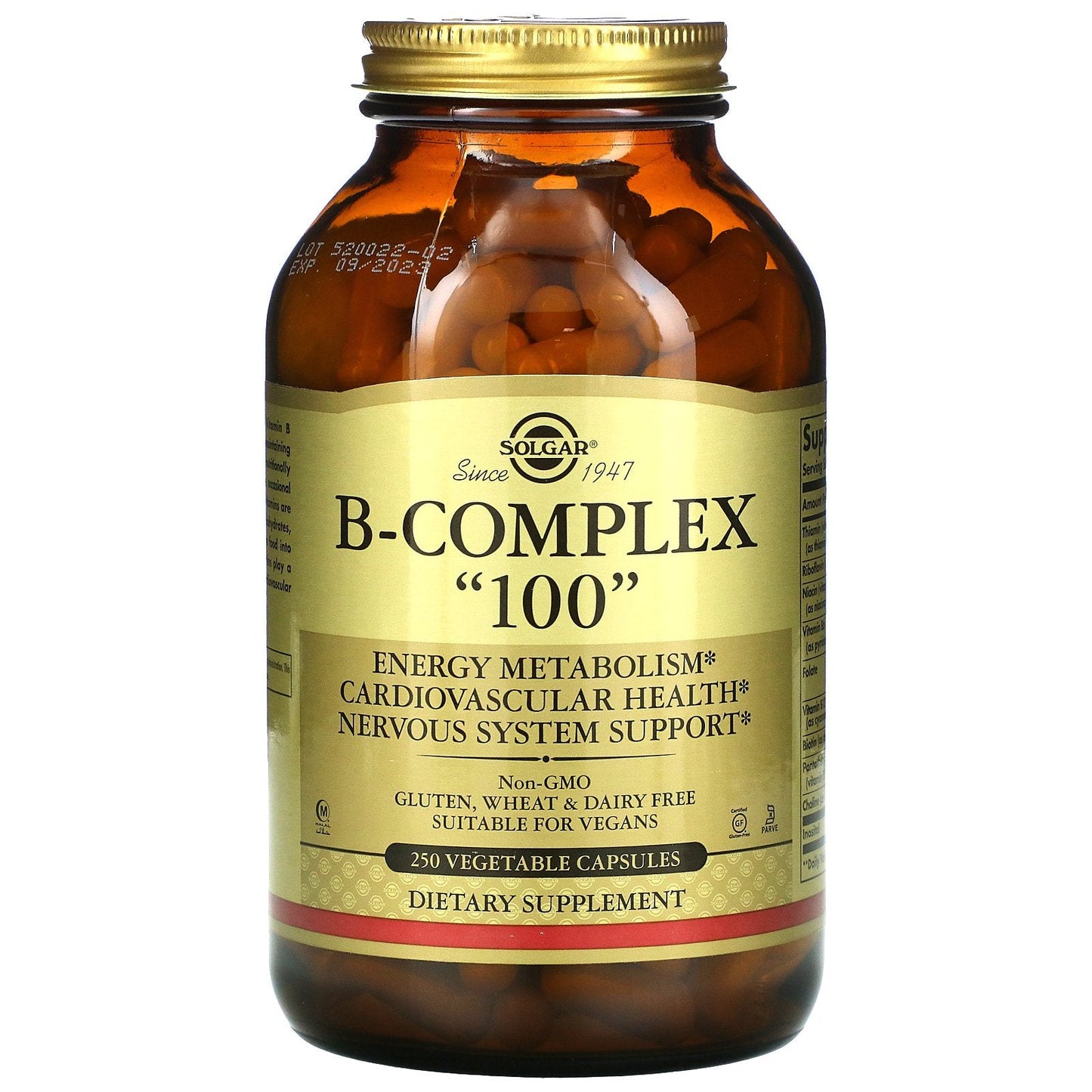 Solgar B-Complex 100 Capsules Végétales