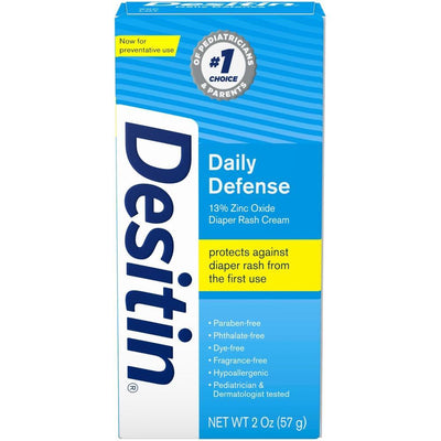 Crème contre l'érythème fessier Desitin Daily Defense, 2 oz