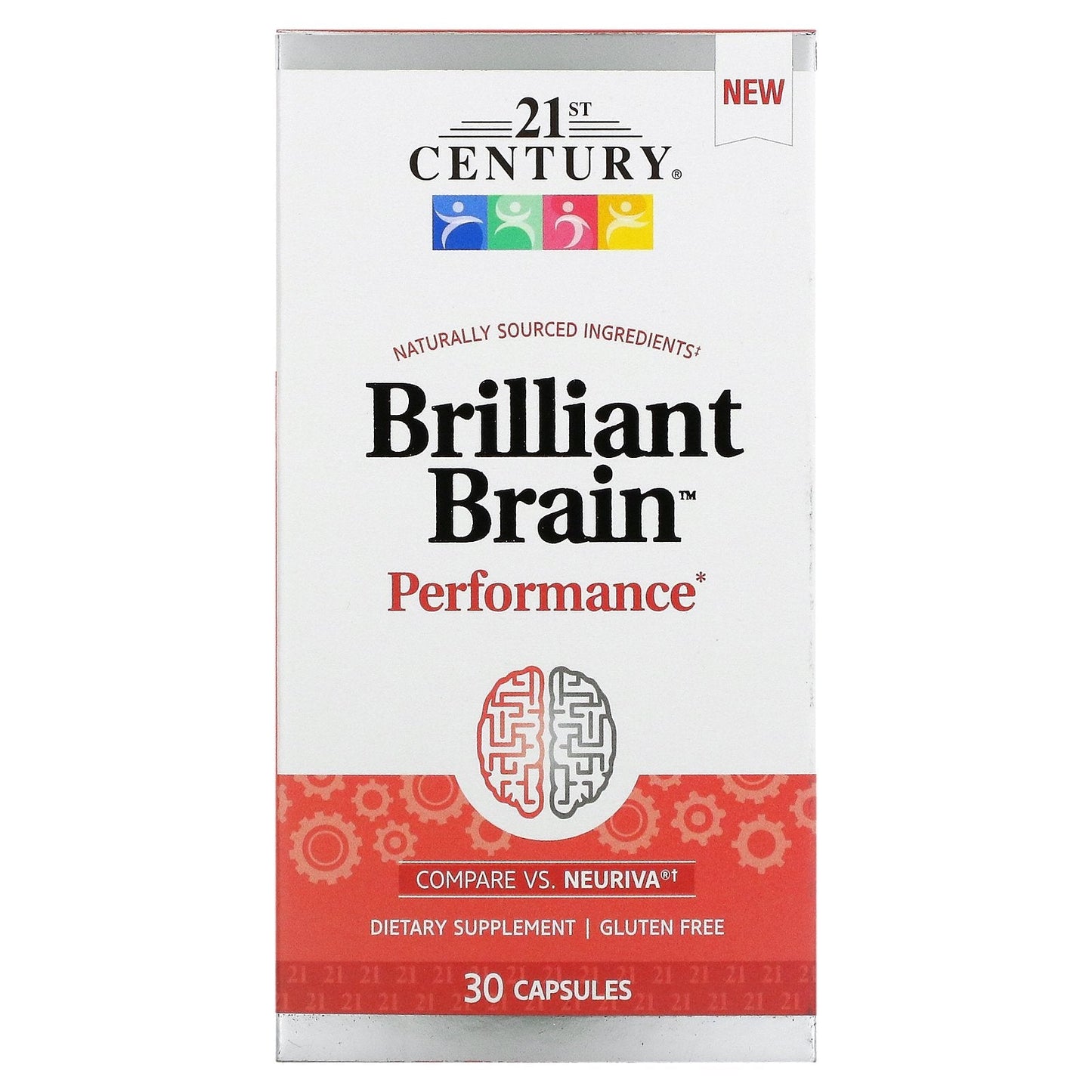 Cápsulas de Rendimiento Cerebral Brillante - 30 Conteos