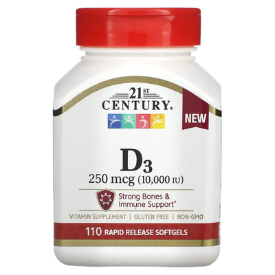 21st Century Vitamin D3 10000 IU Tablets - 110 Count