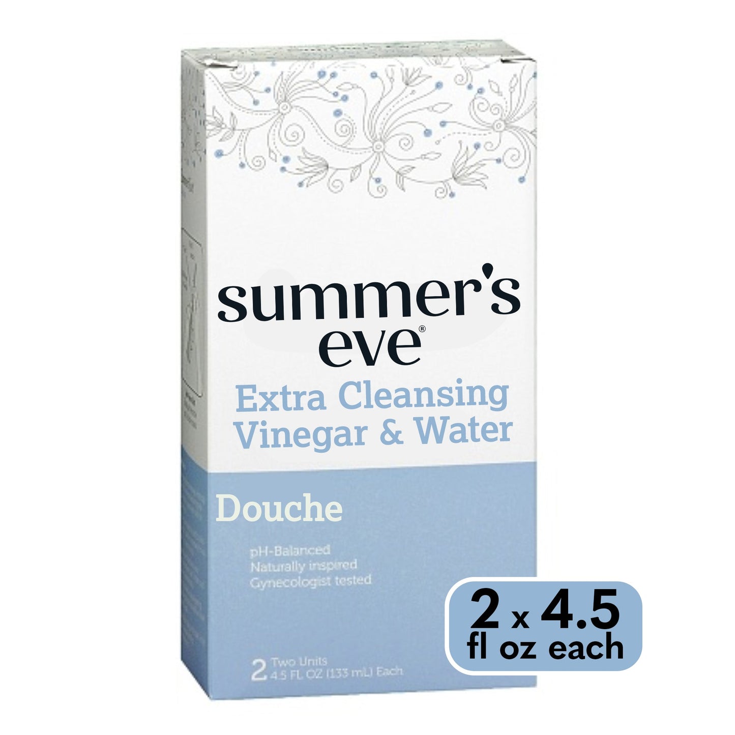 Douche nettoyante extra de Summer's Eve, pack de deux