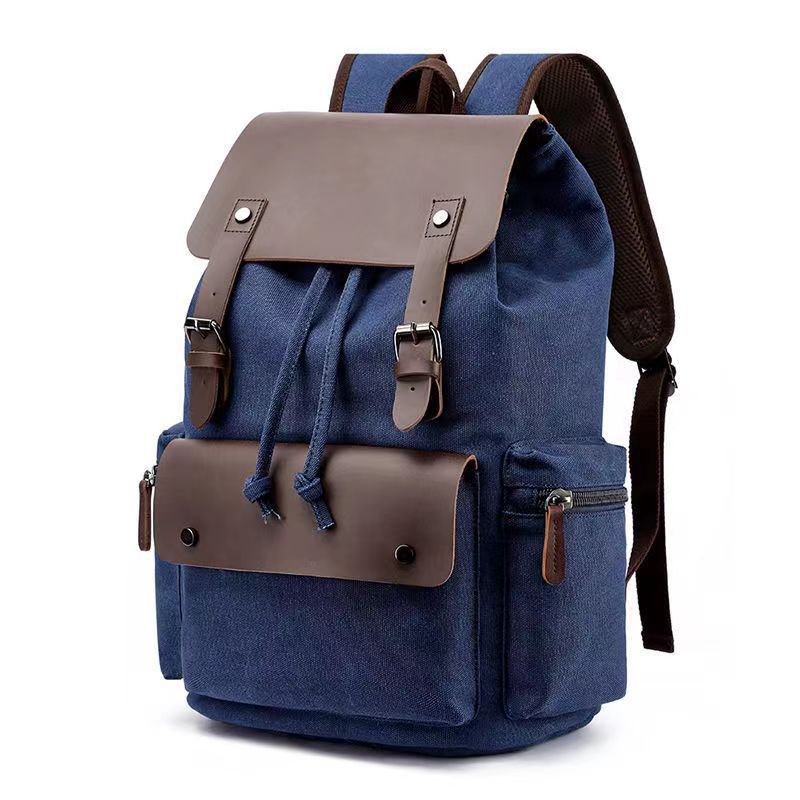 Sac à dos en toile rétro avec cordon de serrage - Élégant et durable