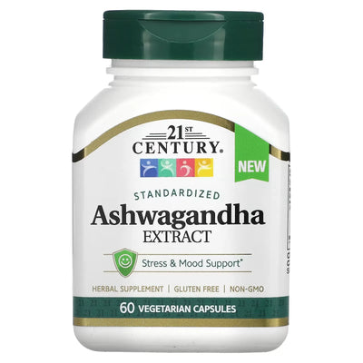 Caplets d'Ashwagandha 500mg du 21ème siècle - 60 unités
