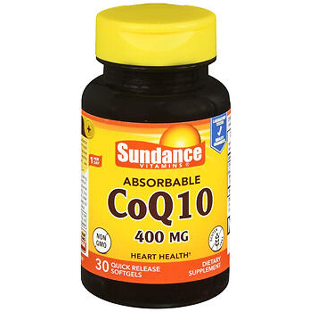 Sundance Vitamins® Co Q-10 Haute Potence – 400 Mg - 30 Gélules Molles