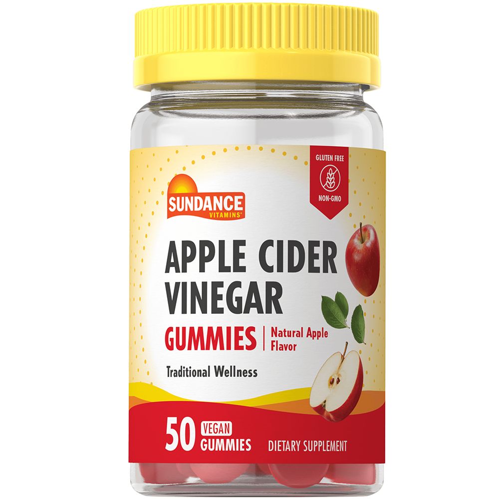 Sundance Vitamins® Gélifiés de Vinaigre de Cidre de Pomme – Saveur de Pomme Naturelle