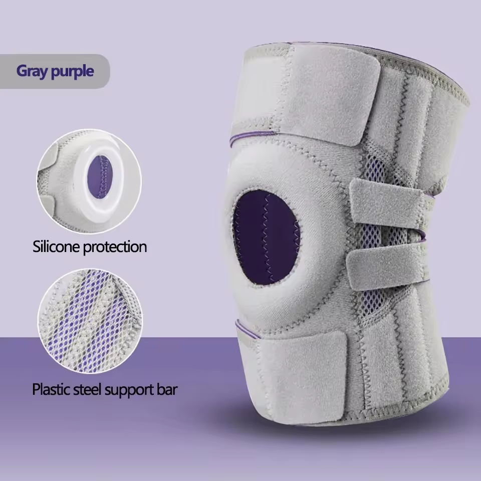 Protecteur de genou sportif Meniscus avec soutien ajustable
