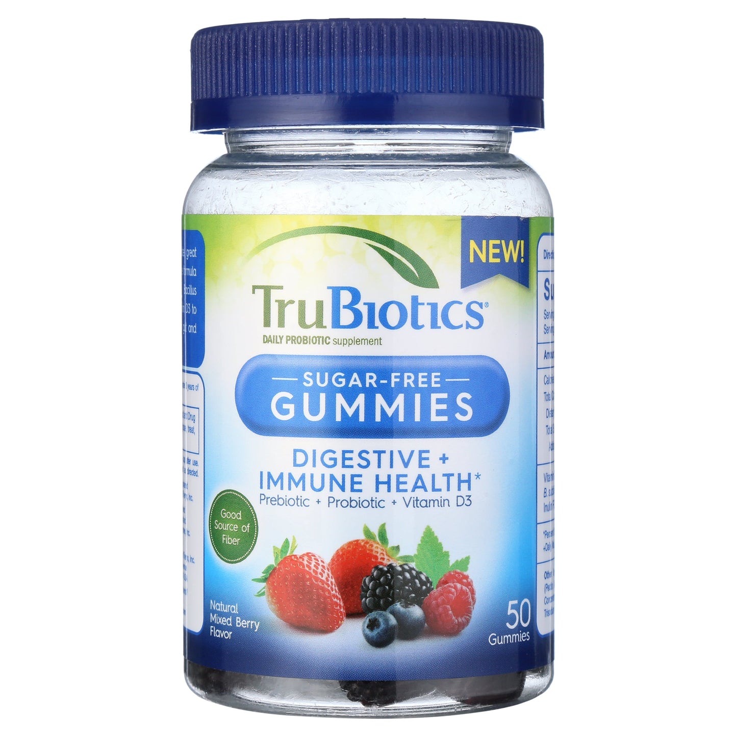TruBiotics Gummies pour la santé digestive et immunitaire - Baies mélangées naturelles, sans sucre