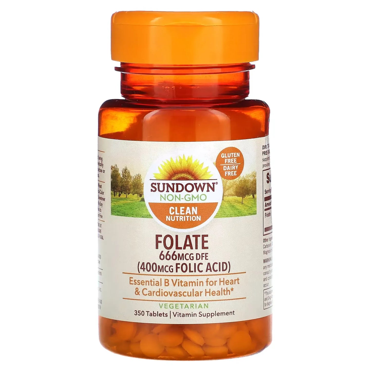Sundown Naturals Acide Folique 400 Mcg Comprimés