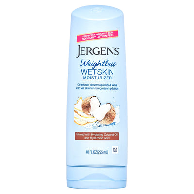 Hidratante de Piel Húmeda Sin Peso Jergens con Aceite de Coco, 10 Fl Oz