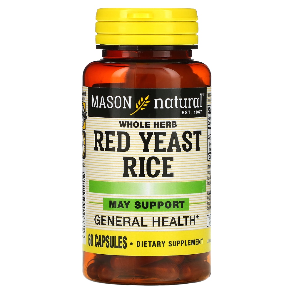 Capsules de riz rouge entier Mason Natural®