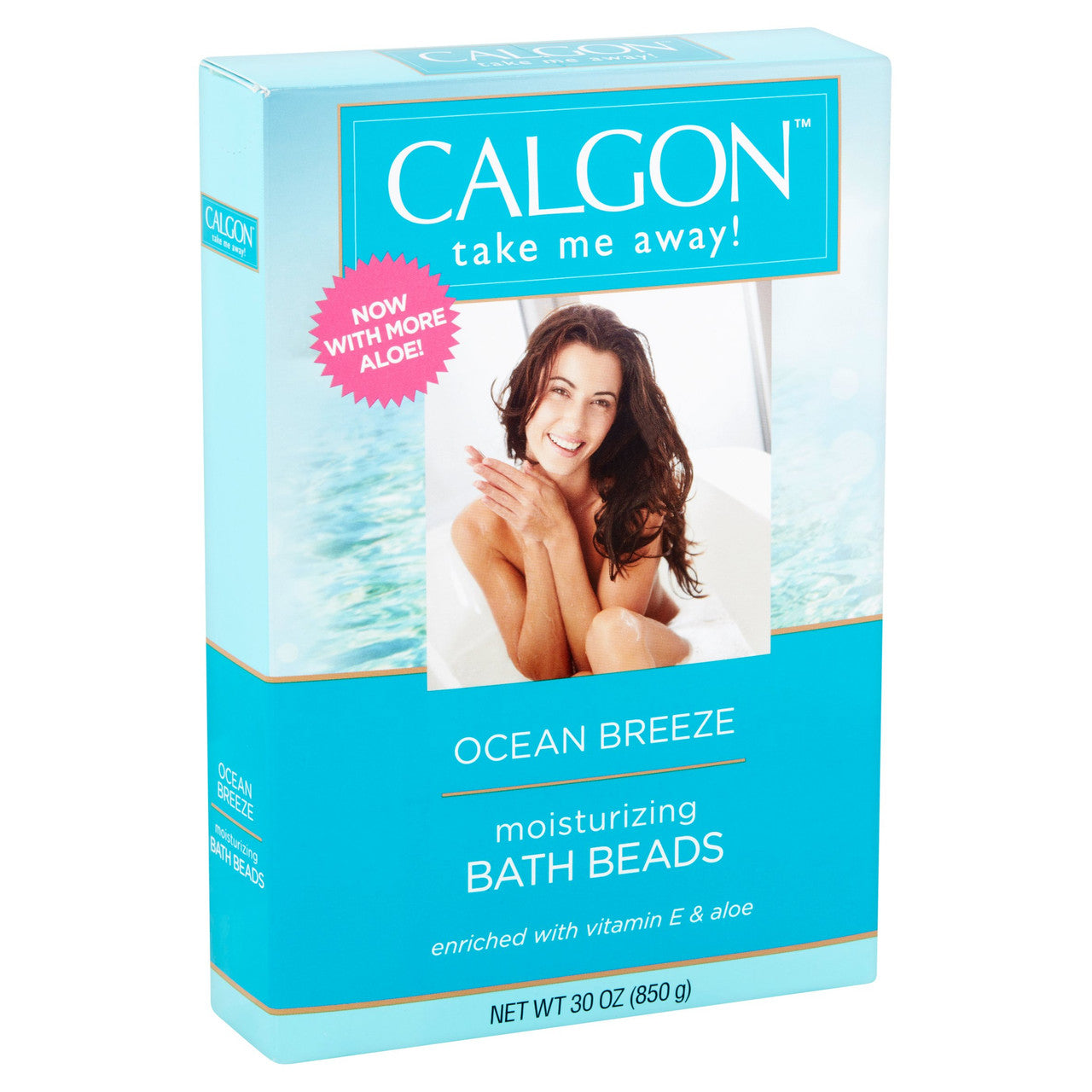 Calgon Bath Beads, Ultra Moisturizing Ocean Breeze - 30 Oz