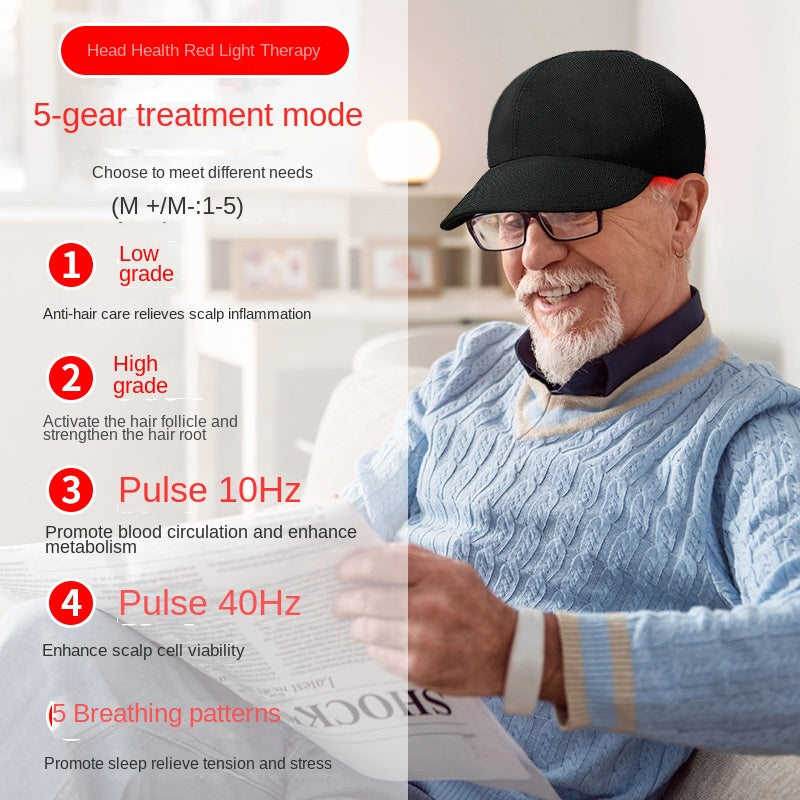 Red Light Infrared Phototherapy Cap for Hair Growth and Anti-Hair Loss, Red Light Cap Hair Care Device Hair Regrowth Instrument PCBA - Korvel