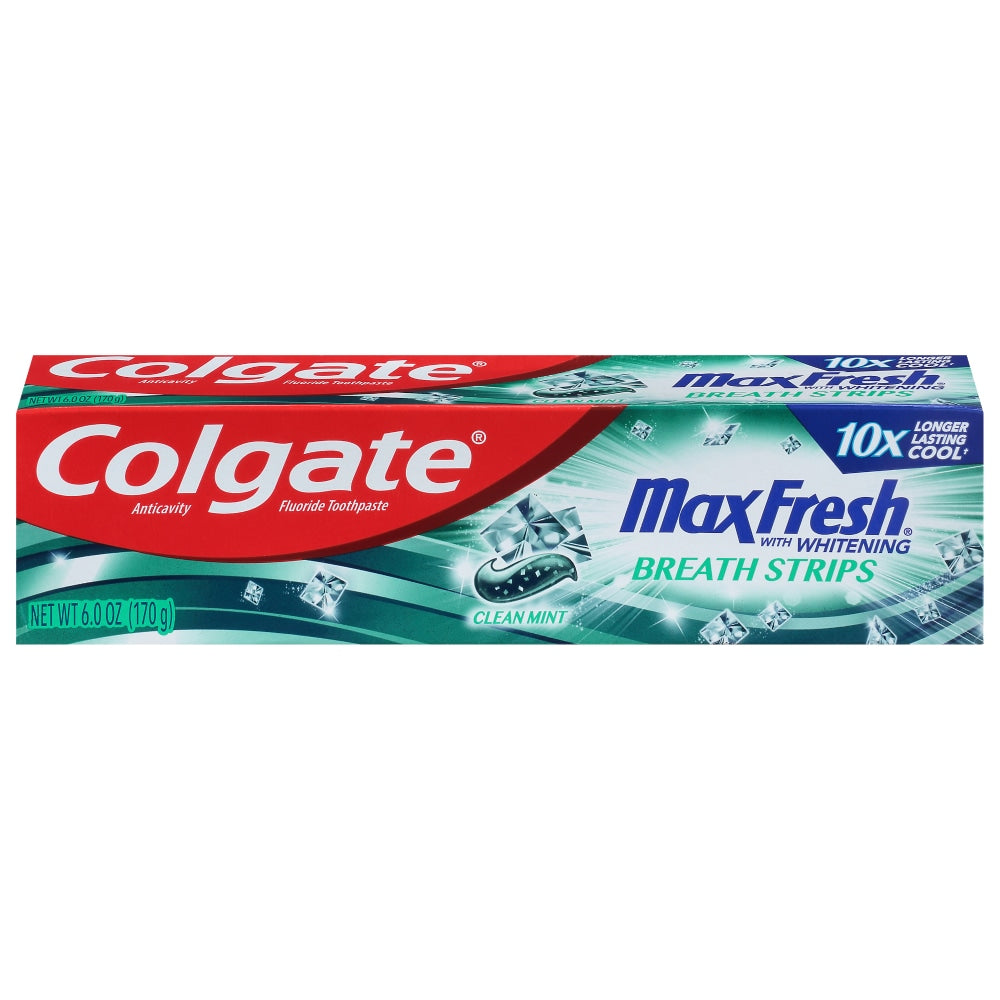 Dentifrice Colgate Max Fresh avec Mini Bandes de Fraîcheur - Menthe Propre 6oz
