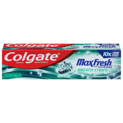 Pasta de Dientes Colgate Max Fresh con Mini Tiras de Aliento - Menta Limpia 6oz