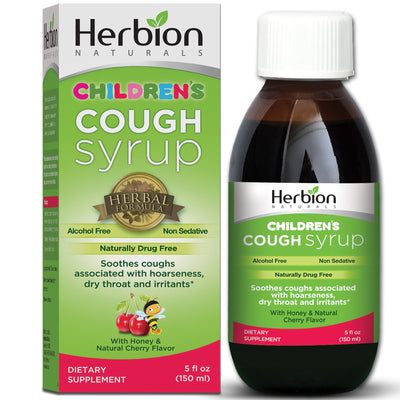 Herbion Naturals Throat Syrup for Children - Cherry Flavor, 5 Oz