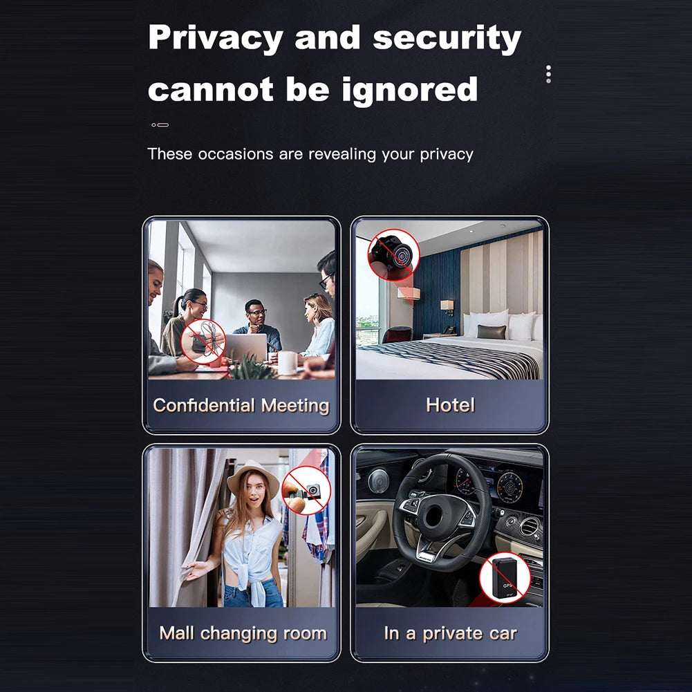 T66 GPS Tracker Detector Multifunctional Infrared Anti-Positioning Anti-Eavesdropping Tracking Scanning Camera Detector for Car - Korvel