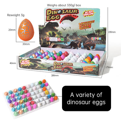 Dinosaur egg children soak in water to expand hatching small toys cracked shell simulation animal - Korvel