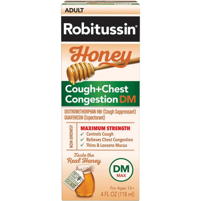 Robitussin Cough + Chest Congestion DM Max - 4 Fl Oz