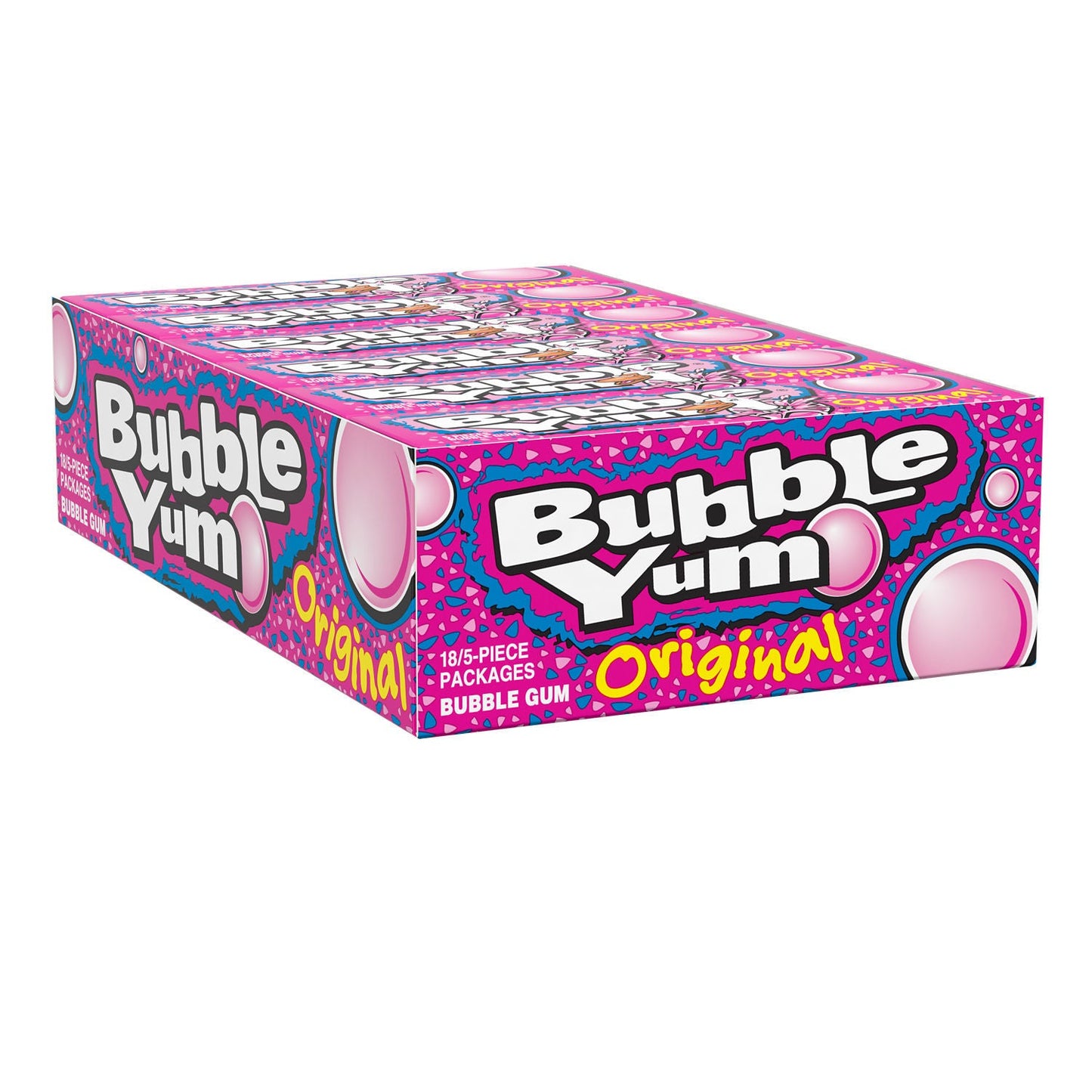 Bubble Yum Original Gum Box - 5 Pieces, 1.4 Oz., 18 Ct
