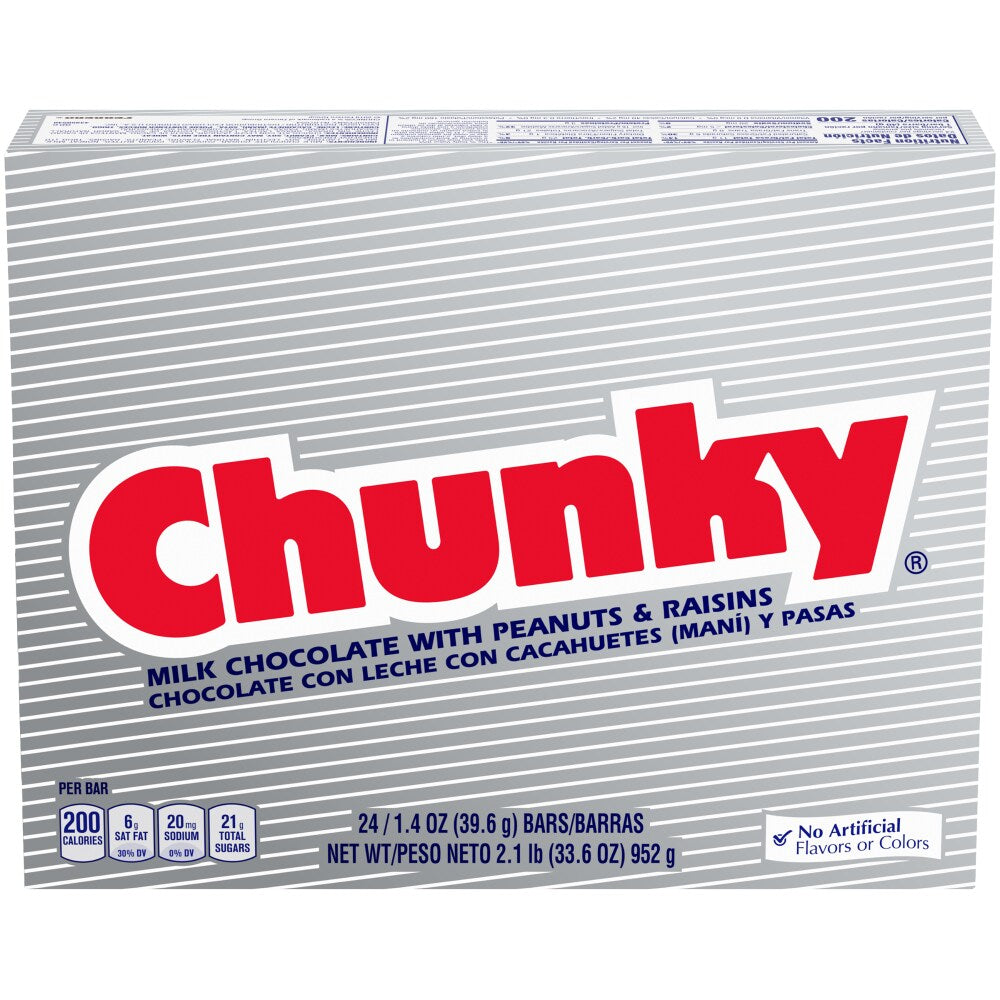 Barres de chocolat Chunky - Pack de 24 de 1,4 oz.
