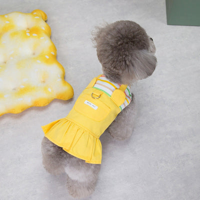 Stylish Striped Patchwork Skirt for Pets